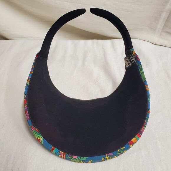 No Headache Womens Golf Visor Fish Hat Bright Sporty Beach Pool Sun - Picture 5 of 7